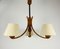 Mid-Century Teak Pendant Lamp with 3 Arms by Domus, 1960s 5