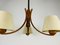 Mid-Century Teak Pendant Lamp with 3 Arms by Domus, 1960s 7