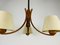 Mid-Century Teak Pendant Lamp with 3 Arms by Domus, 1960s, Image 7