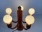Lámpara colgante de teca con cinco brazos de Domus, años 60, Imagen 6