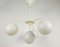White 4-Arm Space Age Chandelier by Max Bill for Temde, 1960s 2