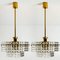 Gold-Plated Kinkeldey Crystal Glass Light Fixtures from Interna, 1960s, Set of 4 13