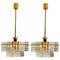 Gold-Plated Kinkeldey Crystal Glass Light Fixtures from Interna, 1960s, Set of 4, Image 4