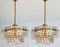 Gold-Plated Kinkeldey Crystal Glass Light Fixtures from Interna, 1960s, Set of 4 2