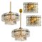 Gold-Plated Kinkeldey Crystal Glass Light Fixtures from Interna, 1960s, Set of 4, Image 1