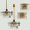 Gold-Plated Kinkeldey Crystal Glass Light Fixtures from Interna, 1960s, Set of 4 10