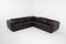 Danish Brown Leather Corner Sofa from Thams, 1970s 1