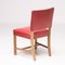 Chaises Rouges Kaare Klint 3758 par Rud Rasmussen, Danemark, Set de 4 8