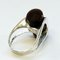 Danish Silverring with a Brown Cylinder Stone by Henning Ulrichsen, 1970s 3
