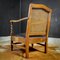 Antique Wood Leather Chair from Vroom & Dreesmann, 1920s 5