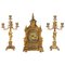 Napoleon III Style Bronze and Cloisonné Enamel Mantel Set, Set of 3 1