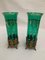 Green Glass Vases, Set of 2, Image 4