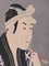 Retrato de hombre con pipa - Grabado en madera según Utagawa Kuniyoshi, Imagen 2