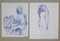 Leo Guida - Double Nude - Original Ink Drawings - 1970s 1