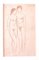 Nude Figures - Original Drawing in Sanguine - Mid-20th Century 2