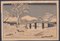 Utagawa Hiroshige - Hodogaya, Reisho Tokaidodate - Holzschnitt Druck - 1833 1
