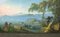 Golfo y la bahía de Pozzuoli - Gouache napolitano original - Siglo XIX, Imagen 2