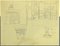 Interior of Grocery Store - Original French Pencil Drawing - Mid-20th Century 1