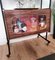 Italienischer Regency Barschrank aus Holz & Messing, 1950er 7