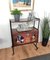 Italian Regency Wood & Brass Dry Bar Cabinet, 1950s 2