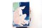 Hashiguchi Goyo Inspiriert von Ukiyo-E, Cyanotypie in Blau, Pastellfarbene Malerei, 2021 4