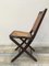 Folding Chair in Wood and Cane, Image 2