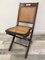 Folding Chair in Wood and Cane 1