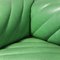 Modulares Sofa aus grünem Leder, 1970er, 4er Set 9