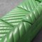 Modular Green Leather Sofa, 1970s, Set of 4 3