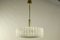 Lámpara colgante de vidrio de Doria Leuchten, años 60, Imagen 5