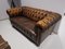 Vintage Industrial Leather Chesterfield Sofa, 1960s, Image 2
