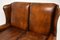 Vintage Georgian Style Leather Wingback Sofa 11