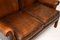 Vintage Georgian Style Leather Wingback Sofa 6