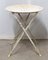 Round French Metal Outdoor Bistro Table, Circa 1930, Image 1