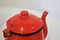 Orange and Black Enamelled Metal Jug & Teapot Set, 1950s, Set of 4 8