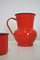 Orange and Black Enamelled Metal Jug & Teapot Set, 1950s, Set of 4 6