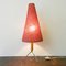 Lámpara de mesa vintage con mango de madera de Rupert Nikoll, años 60, Imagen 1