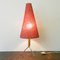 Vintage Table Lamp with Wooden Handle by Rupert Nikoll, 1960s 1