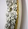 Giulio Tucci, rosa e fiori, specchio con cornice in porcellana e legno, Immagine 5