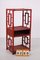 Antique Chinese Red Bamboo Shelf / Room Divider, 19th Century 5