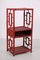 Antique Chinese Red Bamboo Shelf / Room Divider, 19th Century 4