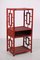 Antique Chinese Red Bamboo Shelf / Room Divider, 19th Century, Image 4