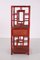 Antique Chinese Red Bamboo Shelf / Room Divider, 19th Century 10