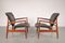 FD 136 Easy Chairs by Finn Juhl for France & Son, 1950s, Set of 2 3