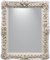 Vintage Rose Bianche Mirror in Porcelain & Wood Frame with Rose Decoration by Giulio Tucci 1