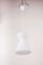 Lámpara colgante italiana con pantalla de vidrio opalino, años 60, Imagen 5