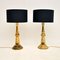 Brass Table Lamps, 1970s, Set of 2 2