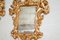 Espejos franceses antiguos de madera dorada. Juego de 2, Imagen 4