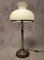 Art Deco Korinth Säule Lampe aus Opalglas, 1930er 4