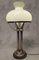 Art Deco Korinth Säule Lampe aus Opalglas, 1930er 2